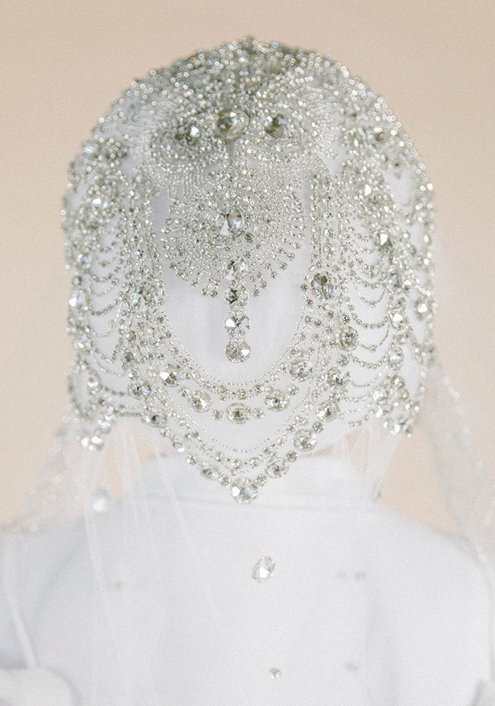 Ethereal Custom Lace Veil – Hijab Couture Bridal
